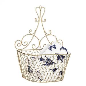 Panier de rangement en métal contemporain, durable, pour la cuisine - Product Image 1