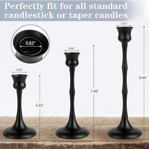 Support à bougie en fer fait main de luxe de haute qualité Décoration d'intérieur Porte-bougie en métal fantaisie découpé imprimé Finition haut de gamme Noël - Product Image 2