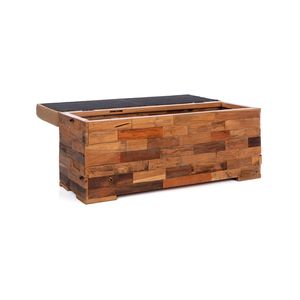 Otomana de madera contemporánea para el hogar, oficina y sala de estar, cocina reciclada, dormitorio, comedor y muebles de almacenamiento para niños - Product Image 3