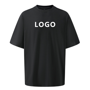 T-shirt personnalisé pour homme avec col côtelé de qualité supérieure, t-shirt streetwear ample et décontracté pour homme - Product Image 1