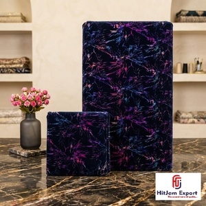 Luxury Multicolor Foil Printed Velvet Fabric Premium Fashion Dress Apparel Home Decor Textile OEM ODM Custom Fabric Manufacturer - Product Image 5