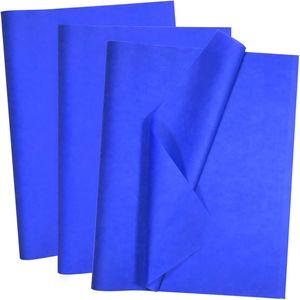 100 Fogli di Carta Velina Blu 14 X 20 Pollici, Carta da Regalo per Matrimoni, Progetti Fai-da-Te, Decorazioni per Feste e Pareti - Product Image 1