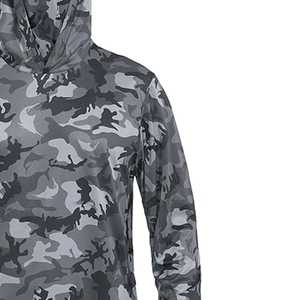 Design Sublimation Fishing Clothing 50+ UPF Quick Dry Long Sleeve Jersey Shirts 100% Polyester Camo Fishing Wear Hooded - Product Image 4