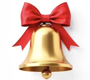 Ornement de Noël en métal moderne en forme de cloche suspendue, taille et couleur personnalisables, vente en gros d'usine pour la décoration intérieure - Product Image 2