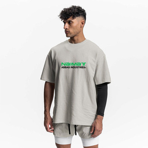 เสื้อยืดโอเวอร์ไซส์ผู้ชาย เสื้อผู้ชายคุณภาพสูง เสื้อยืดโอเวอร์ไซส์สำหรับออกกำลังกาย - Product Image 2
