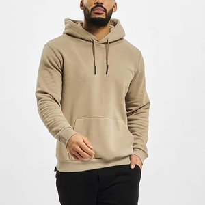 High Quality 500Gsm <b>Thick</b> <b>Fleece</b> Pullover Hoodie Men's 100% Cotton Oversized Boxy Fit Breathable Embroidered Zipper-Up Custom - Product Image 3