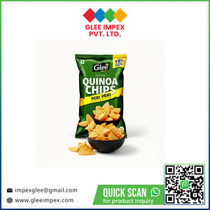 Chips de quinoa naturelles cuites au four, épicées, faibles en gras, riches en protéines, 50g, semi-molles, saines, sans gluten, en-cas - Product Image 2