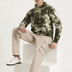 Sudadera con Capucha de Forro Polar Tie-Dye para Hombre, Fabricada en Pakistán, Corte Regular, Informal, Tejida, Manga Larga, para Otoño - Product Image 4