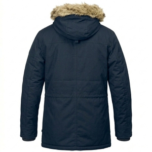 Custom Hooded Knitted Wax Cotton Canvas Jacket Breathable Windproof Warm Durable Lightweight Winter Casual Outdoor Men's - Product Image 2