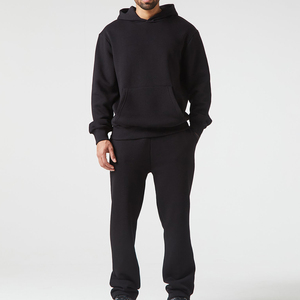 Conjunto Deportivo de Dos Piezas para Hombre, Sudadera con Capucha y Pantalones de Chándal, 100% Algodón de Alta Calidad, Transpirable, con Estampado por Transferencia de Calor - Product Image 1