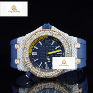 Designer Inspired Iced Out Moissanite Diamond Hip Hop Watch VVS Luxury Look for Parties and Fashion Collections - Product Image 1