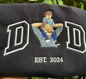 เสื้อสเวตเชิ้ตคอกลมผ้าฟลีซปักลายตามสั่งสำหรับผู้ชาย ขายส่ง-ผ้าฝ้าย 100% ODM สั่งซื้อจำนวนมาก เสื้อผ้าสำหรับวันพ่อ - Product Image 2