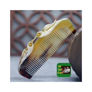 หวีทำมือจากเขาควาย ผลิตที่บาค์ นิญ หวีรูปมังกรและหงส์ ขายส่ง ของขวัญธุรกิจแบบดั้งเดิม - Product Image 5