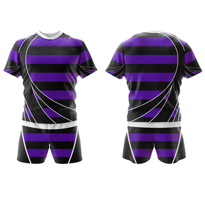 Ensemble d'uniformes de rugby tendance, légers, ajustables et respirants, imprimés par sublimation, pour hommes et femmes, vente en gros - Product Image 1