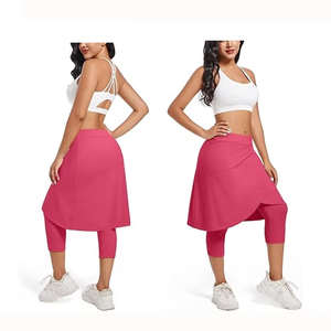 Falda Legging para Mujer con Pantalones Cortos Incorporados, Falda Pantalón Elástica de Cintura Alta, Ropa Deportiva para Yoga y Fitness - Product Image 6
