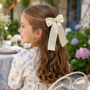Accessoires pour cheveux pour enfants à usage quotidien, 10*17cm, nœuds en satin à longues queues, pinces à cheveux pour filles, style élégant pour les fêtes au Vietnam - Product Image 6