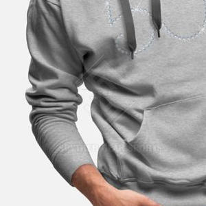 Sweat à capuche pour homme en coton mélangé, avec strass, en molleton doux, couleurs personnalisables, faible MOQ, haute qualité - Product Image 5