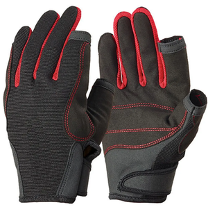 High Performance <b>Sailing</b> <b>Gloves</b> with Durable Synthetic Leather Palm Shock Absorption Breathable Stretch Fabric Adjustable Fit - Product Image 5