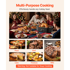 Forno Elettrico da Tavolo per Tacchino 20QT, Temperatura Massima 450°F, Potenza 1450W con Funzione di Temperatura Regolabile - Product Image 4