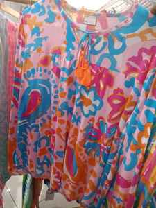 High-Low Hem Printed Satin Vintage Star Pattern <b>Women</b> Turn-down Collar Balloon Sleeve Casual Summer Party <b>Shirts</b> Tassel <b>Sequin</b> - Product Image 5