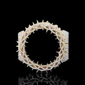 Reloj Royal Glacier de Acero Inoxidable con Acabado de Alto Brillo y Atractivo Urbano de Lujo, con Diamantes Cultivados en Laboratorio - Product Image 1