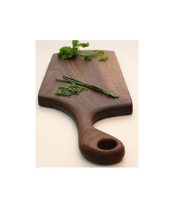 Tabla de cortar de madera premium para cocina, superficie de corte de madera natural para verduras, frutas, carne, pan y queso - Product Image 2