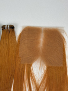 ผมแท้เวียดนามสีบลอนด์น้ำผึ้ง รุ่น Anh Hair A92 แบบตรงธรรมชาติ  ชนิดผมต่อแบบ Closure และ Single Weft  100% เวอร์จิ้น  แบบเป็นมัด  หนังศีรษะเงางาม - Product Image 4
