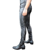 Pantalon en cuir de serpent de qualité supérieure pour homme, véritable, respirant, couleur unie, haute qualité