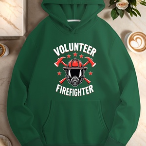 เสื้อมีฮู้ดลำลองผู้หญิงหมวกนักดับเพลิงอาสาสมัคร - Product Image 2