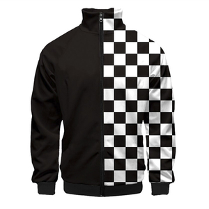 Veste de moto bleu marine pour homme, coupe-vent, fermeture éclair, manteau d'hiver décontracté, coupe régulière, rembourrage en polyester, ceinture - Product Image 1