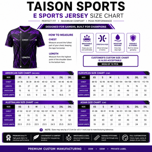 Maillot d'e-sport pour hommes 180 GSM en polyester interlock premium à séchage rapide, marron, noir, or, avec panneau angulaire et logo personnalisé par sublimation - Product Image 3