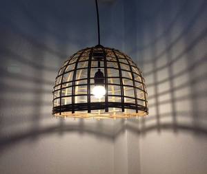 Pantalla de Lámpara Colgante de Bambú Natural Clásica, Tejida en Ratán, para Decoración del Hogar e Iluminación - Product Image 3