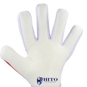 Gants de gardien de but personnalisés, paume avant en latex humide et sec, dos en silicone injecté, coupe hybride, sangle attachée, enveloppe pour les doigts et le pouce - Product Image 5