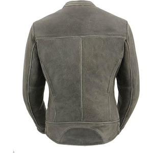Chaqueta de Motociclista de Cuero Estilo Scooter 'Deportiva y Elegante' para Mujer SAMROZ SPORTS - Product Image 6