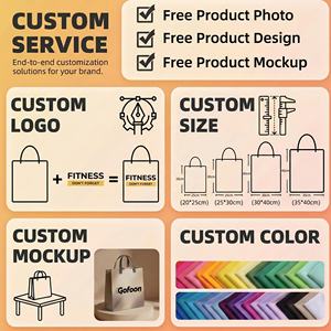 Custom Printed Jute Logo <b>Bag</b> Eco Friendly Reusable Shopping Tote with Company Branding - Product Image 3