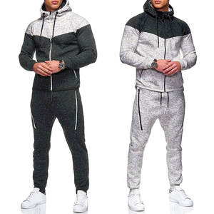 Conjunto de sudadera y pantalones deportivos para correr, ropa deportiva para gimnasio, ropa deportiva para fitness, chaquetas con capucha y cremallera, chándales para hombre - Product Image 6