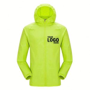 Hot Sale Custom Logo Sun Protection <b>Jacket</b>, 100% Polyester Waterproof Windbreaker for Outdoor Activities - Product Image 2