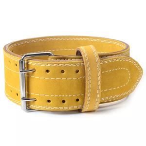 Ceinture de musculation double en cuir de qualité supérieure fabriquée par GAF, avec boucle à dégagement rapide, pour le soutien du dos lors de la musculation - Product Image 3