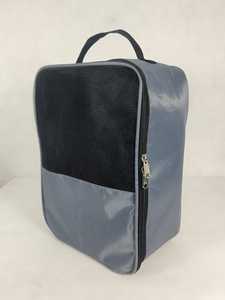 Sac de rangement pour chaussures réutilisable, portable, transparent, en maille, tendance, avec fermeture éclair et poignée de transport - Product Image 2