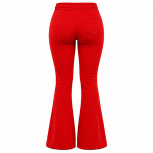 Pantalones Deportivos de Campana para Mujer con Logotipo Personalizado, Estilo Chic Y2K, Pantalones de Campana de Color Sólido, Pantalones Deportivos de Campana de Moda Premium para Mujer - Product Image 5