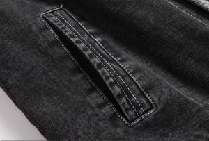 Wholesale Men's Winter Denim <b>Jacket</b> Windproof <b>Thick</b> <b>Fleece</b> Warm Men Fashion Casual Fur Collar <b>Jacket</b> - Product Image 6