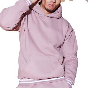 25/26 gros personnalisé hommes survêtement doux polaire à capuche survêtement sweats survêtement ensembles hiver surdimensionné maternité imprimé - Product Image 4