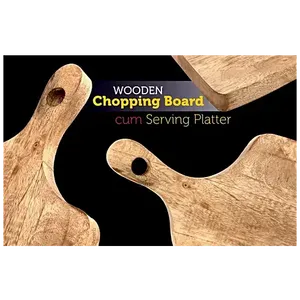 Tabla de Cortar de Madera Resistente para Cocina |   Tabla de cortar gruesa para un rendimiento duradero en la cocina diaria - Product Image 4