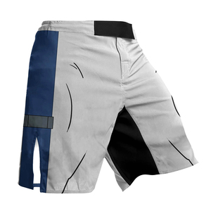 Pantalones Cortos de MMA para Hombre, Color Blanco, Diseño Sublimado, Elásticos, de Secado Rápido, Transpirables, para Combate, Kickboxing, Grappling, Artes Marciales - Product Image 4