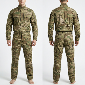 Conjunto de Uniforme Táctico para Hombre, 240 GSM, 65% Poliéster, 35% Algodón, Ripstop Verde Oliva, Paneles Reforzados en las Rodillas, Bordado Personalizado - Product Image 3