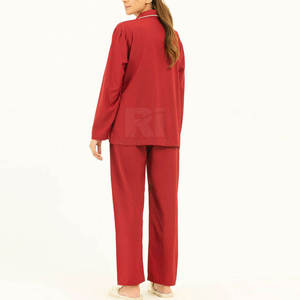 Vêtements de nuit pour femmes en coton, vente directe d'usine, couleur unie, légers, pour l'été, durables, fabriqués au Pakistan, taille personnalisée, service OEM - Product Image 4