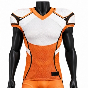 Maillot de football américain haut de gamme, vêtements d'équipe entièrement sublimés, chemise athlétique anti-humidité pour clubs professionnels et écoles - Product Image 4