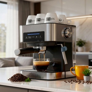 Cafetera Moderna de Alta Gama Sudex XMJL-6863, Cafetera Espresso Automática, Sistema de Preparación de Café para Uso Comercial y Doméstico - Product Image 2
