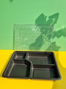 Factory <b>Cheap</b> Price 1-2 Compartments Disposable Plastic Food Container with Lid Black Color Take Away New Product Ideas 2026 - Product Image 5