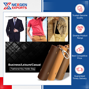 Llavero Colgante de Cuero PU Hecho a Mano, Multifuncional, Estilo Vintage, Calidad Estándar de Fabricante Indio, para Compradores al por Mayor - Product Image 4